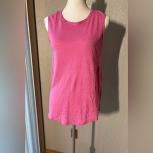 J.Jill Linen Sleeveless Pink Top size small